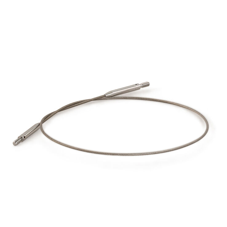 Nadelseil Vario Edelstahl fein 50cm drehbar - von Lana Grossa