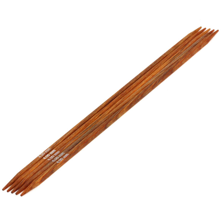 Strumpfstricknadel Design-Holz Quattro St. 4,0/20cm - von Lana Grossa