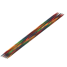 Strumpfstricknadel Design-Holz Multicolor St. 3,25/15cm  von Lana Grossa