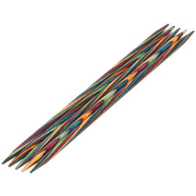 Strumpfstricknadel Design-Holz Multicolor St. 3,5/15cm von Lana Grossa
