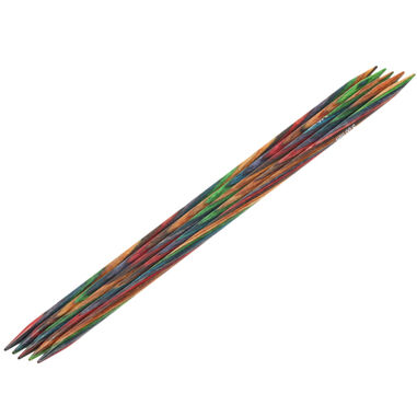 Lana Grossa Strumpfstricknadel Design-Holz Multicolor St. 5,0/20cm