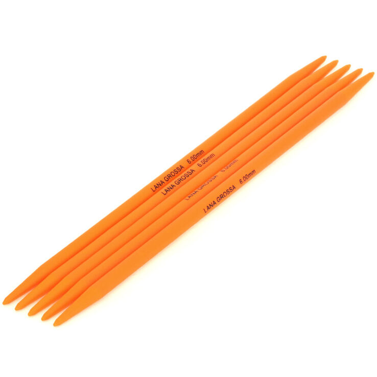 Strumpfstricknadel Kunststoff St. 6,0/20cm - von Lana Grossa