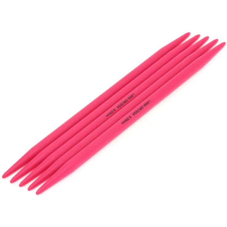 Strumpfstricknadel Kunststoff St. 8,0/20cm - von Lana Grossa
