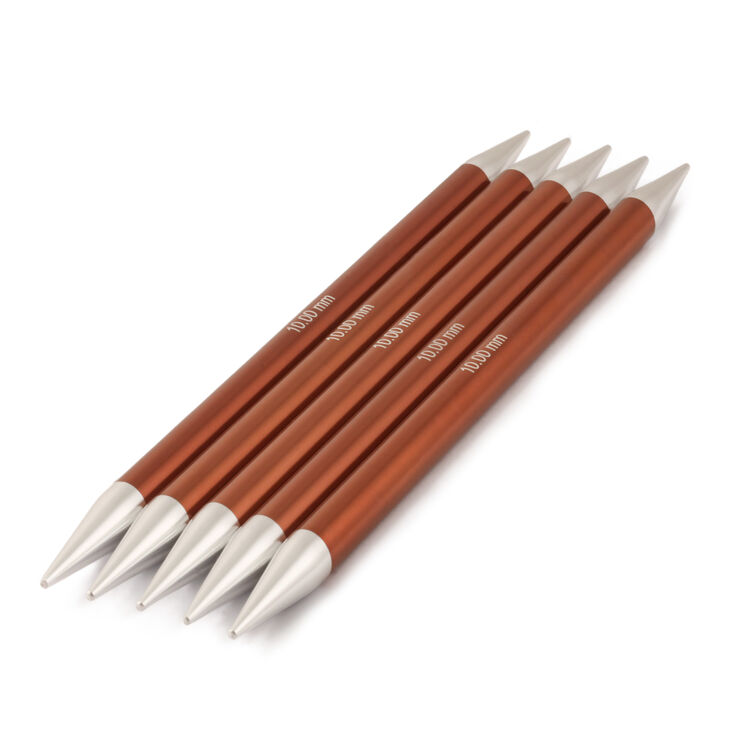 Strumpfstricknadel Aluminium Rainbow St. 10,0/20cm - von Lana Grossa