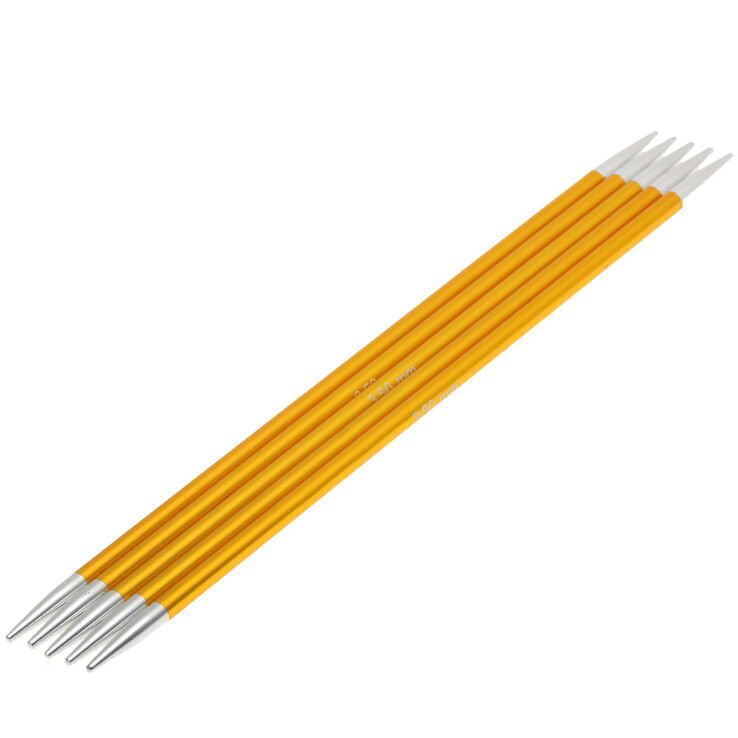 Strumpfstricknadel Aluminium Rainbow St. 3,5/15cm - von Lana Grossa