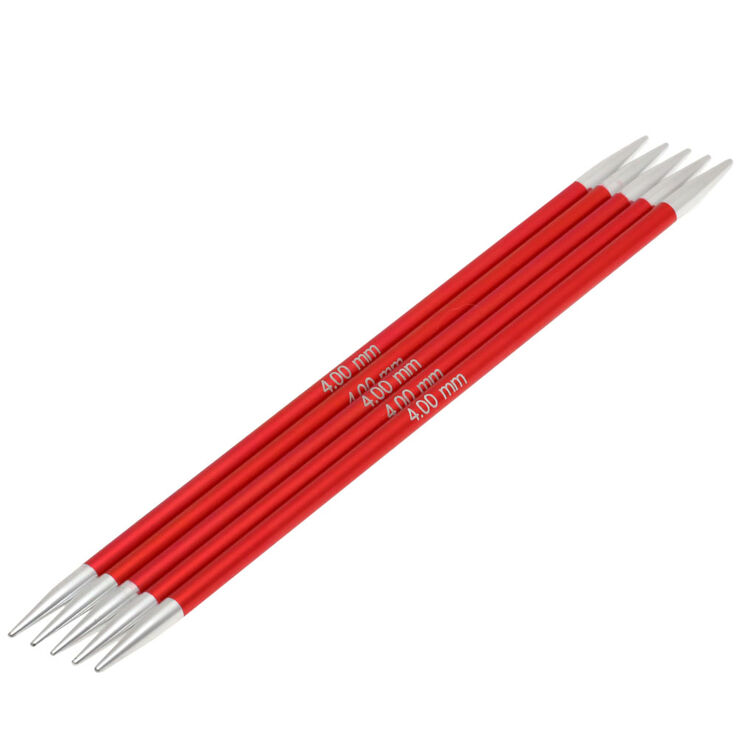 Strumpfstricknadel Aluminium Rainbow St. 4,0/15cm - von Lana Grossa