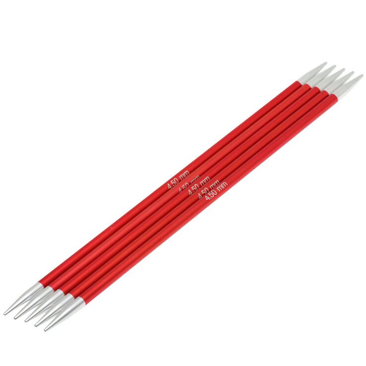 Strumpfstricknadel Aluminium Rainbow St. 4,5/20cm - von Lana Grossa