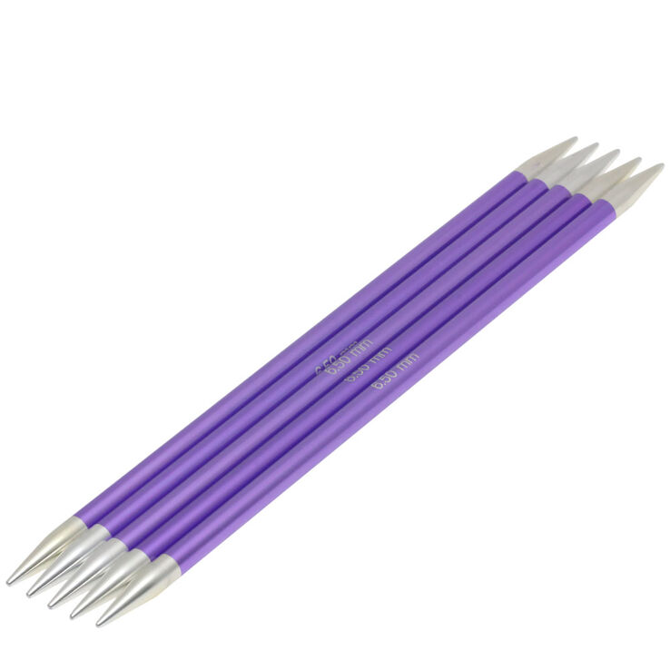 Strumpfstricknadel Aluminium Rainbow St. 6,5/20cm - von Lana Grossa