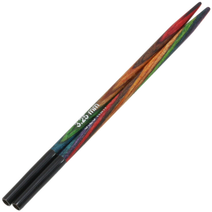 Nadelspitzen Vario Design-Holz Multicolor St. 3,25 kurz - von Lana Grossa