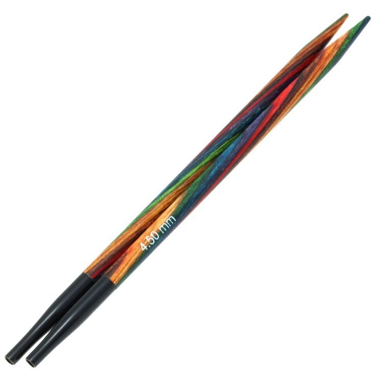 Nadelspitzen Vario Design-Holz Multicolor St. 4,5 - von Lana Grossa
