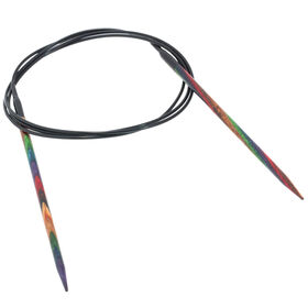 Rundstricknadel Design-Holz Multicolor St. 3,25/100cm  von Lana Grossa
