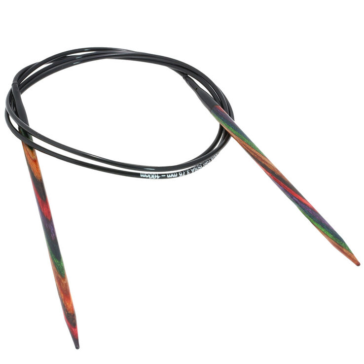 Rundstricknadel Design-Holz Multicolor St. 3,75/100cm - von Lana Grossa