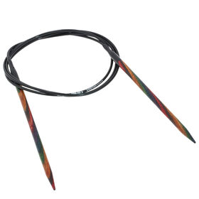 Rundstricknadel Design-Holz Multicolor St. 4,0/100cm  von Lana Grossa