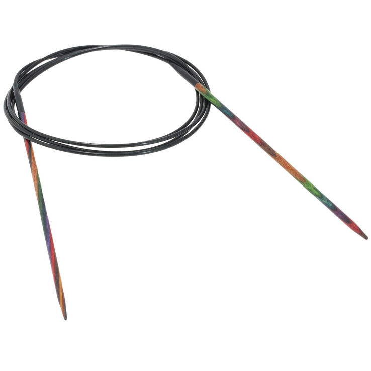 Rundstricknadel Design-Holz Multicolor St. 2,5/120cm - von Lana Grossa