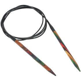 Rundstricknadel Design-Holz Multicolor St. 5,5/120cm  von Lana Grossa