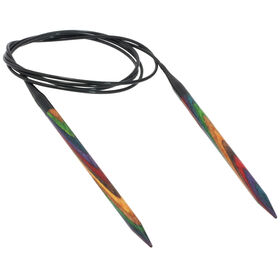 Rundstricknadel Design-Holz Multicolor St. 6,0/120cm  von Lana Grossa