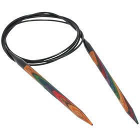 Rundstricknadel Design-Holz Multicolor St. 6,5/120cm  von Lana Grossa