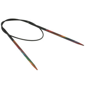 Rundstricknadel Design-Holz Multicolor St. 3,0/40cm von Lana Grossa