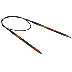 Rundstricknadel Design-Holz Multicolor St. 5,0/60cm von Lana Grossa