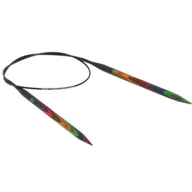 Rundstricknadel Design-Holz Multicolor St. 6,5/60cm  von Lana Grossa