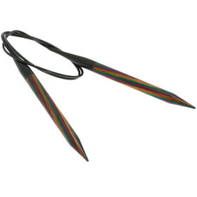 Rundstricknadel Design-Holz Multicolor St. 10,0/80cm  von Lana Grossa