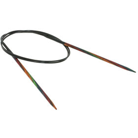 Rundstricknadel Design-Holz Multicolor St. 3,75/80cm von Lana Grossa