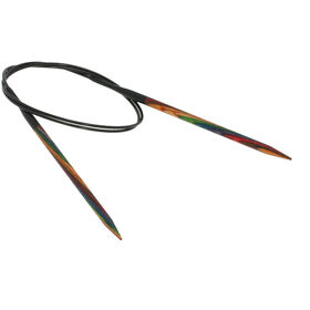 Rundstricknadel Design-Holz Multicolor St. 5,0/80cm  von Lana Grossa