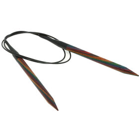 Rundstricknadel Design-Holz Multicolor St. 8,0/80cm von Lana Grossa