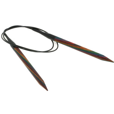 Lana Grossa Rundstricknadel Design-Holz Multicolor St. 8,0/80cm
