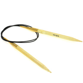 Rundstricknadel Bambus St. 8,0/80cm von Lana Grossa