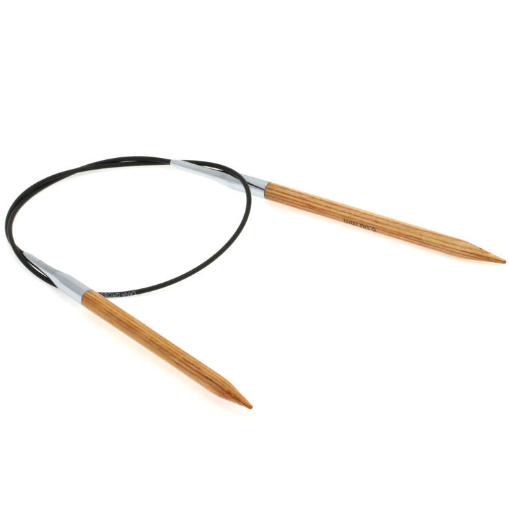 Rundstricknadel Design-Holz Natur St. 6,0/60cm - von Lana Grossa