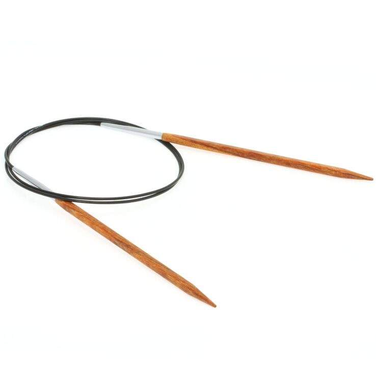 Rundstricknadel Design-Holz Quattro St. 4,5/80cm - von Lana Grossa