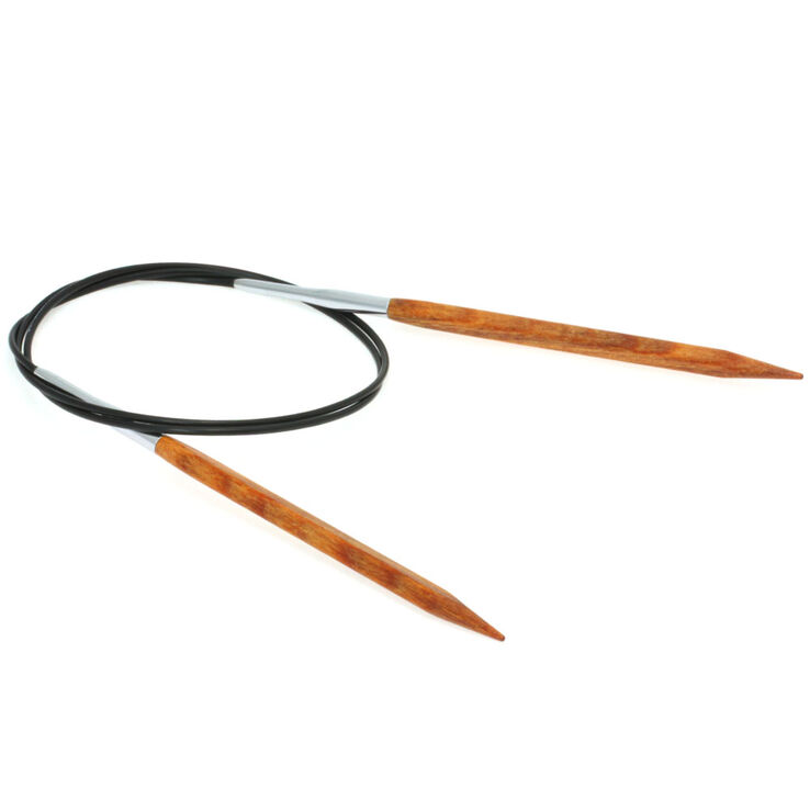 Rundstricknadel Design-Holz Quattro St. 6,0/80cm - von Lana Grossa