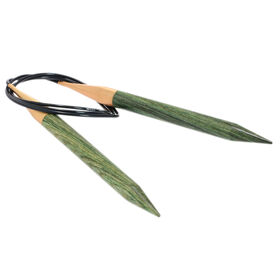 Rundstricknadel Design-Holz Signal St. 12,0/100cm von Lana Grossa