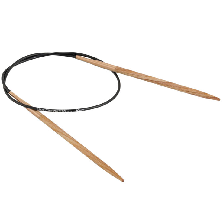 Rundstricknadel Design-Holz Signal St. 3,0/40cm - von Lana Grossa