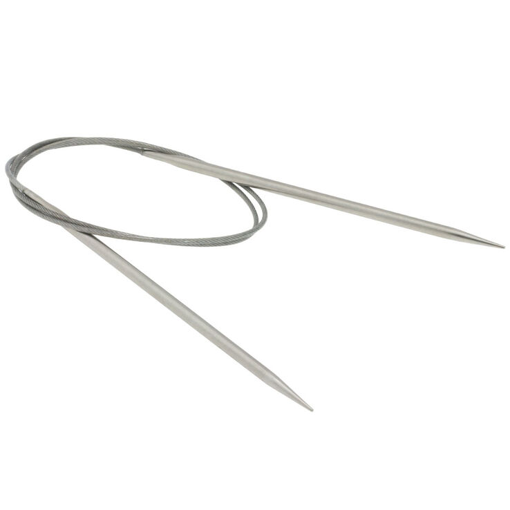 Rundstricknadel Edelstahl St. 4,0/80cm - von Lana Grossa