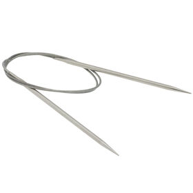 Rundstricknadel Edelstahl St. 4,5/80cm  von Lana Grossa