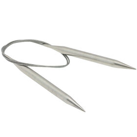 Rundstricknadel Edelstahl St. 9,0/80cm von Lana Grossa