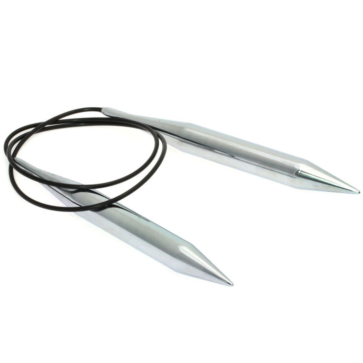 Rundstricknadel Messing St. 15,0/80cm - von Lana Grossa