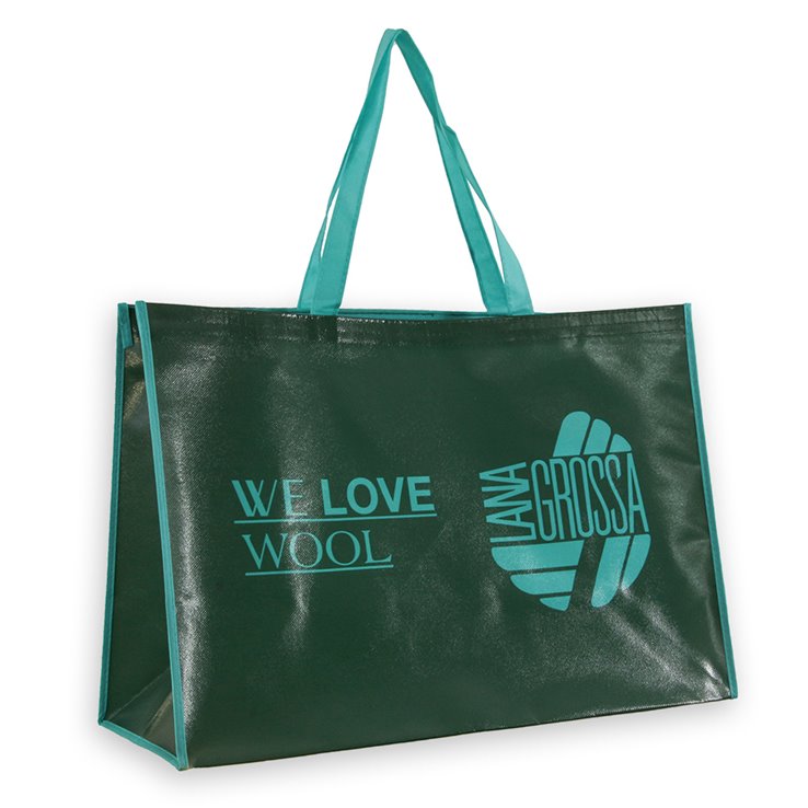 Shopper WE LOVE WOOL (groß) | 01-Dunkelgrün