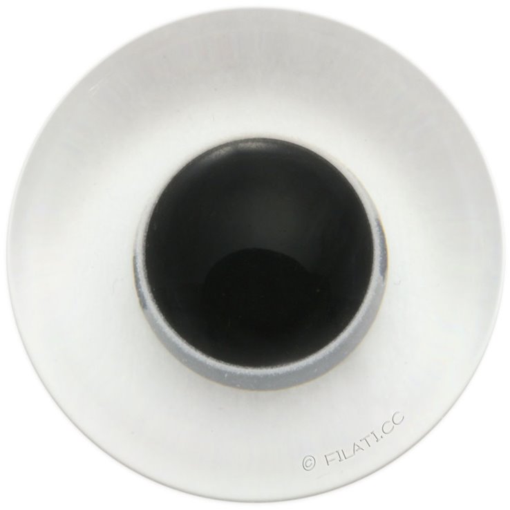 UNION KNOPF 45462/18mm | 10-Transparent/Schwarz