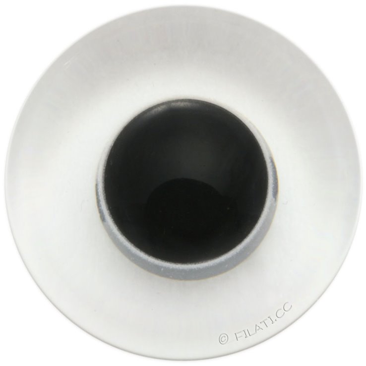 UNION KNOPF 45462/23mm | 10-Transparent/Schwarz