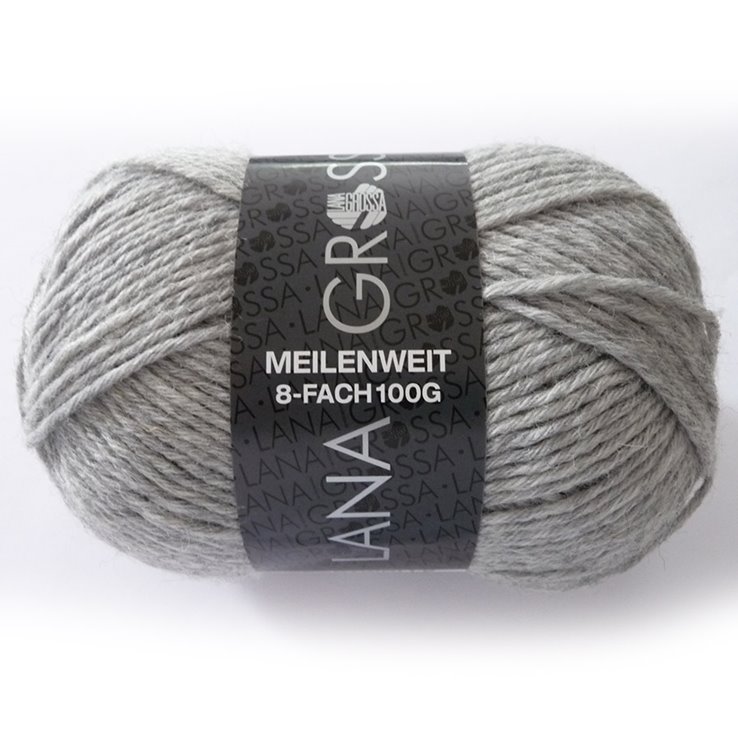 MEILENWEIT 8-FACH 100g Uni - von Lana Grossa