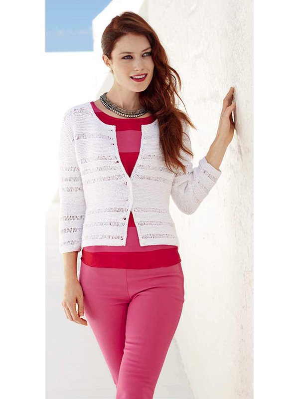 WEISSE JACKE Linarte von Lana Grossa