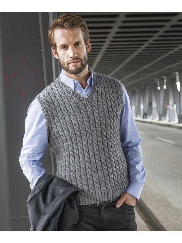 PULLUNDER MIT ZÖPFEN Cool Wool Alpaca von Lana Grossa