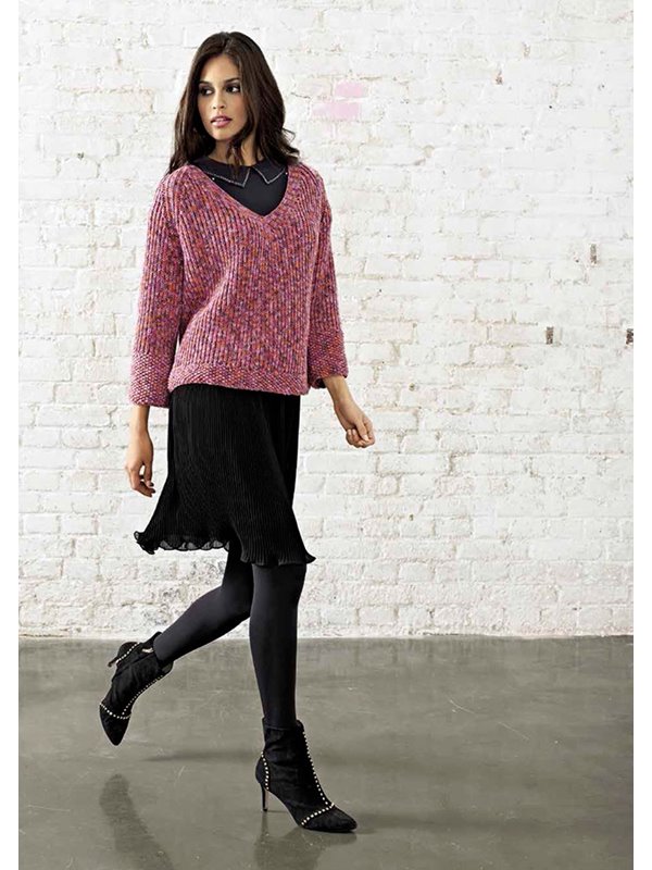 RAGLANPULLI Cool Wool Print von Lana Grossa