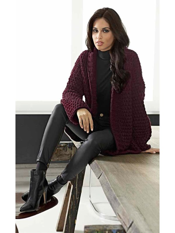 JACKE MIT HEBEMASCHEN Mille II von Lana Grossa