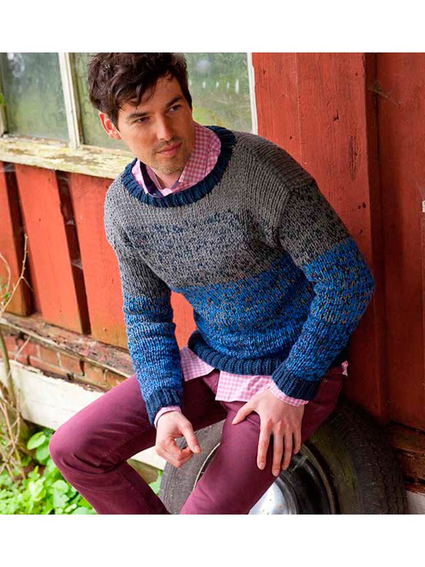 Lana Grossa HERRENPULLI Cool Wool Big uni/melange