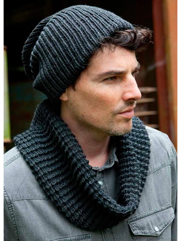 HERRENMÜTZE COOL WOOL Big Melange (GOTS) von Lana Grossa