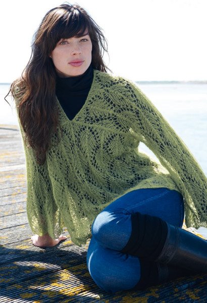 Lana Grossa Ajourpulli SILKHAIR